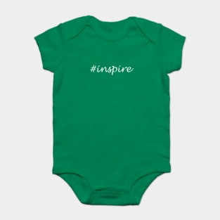 Inspire Word - Hashtag Design Baby Bodysuit